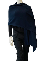 Silvermaple Boutique Amelie  Wrap Large | Navy_Silvermaple Boutique 