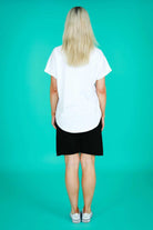 3rd Story Milan Cuff Sleeve Tee | White_Silvermaple Boutique