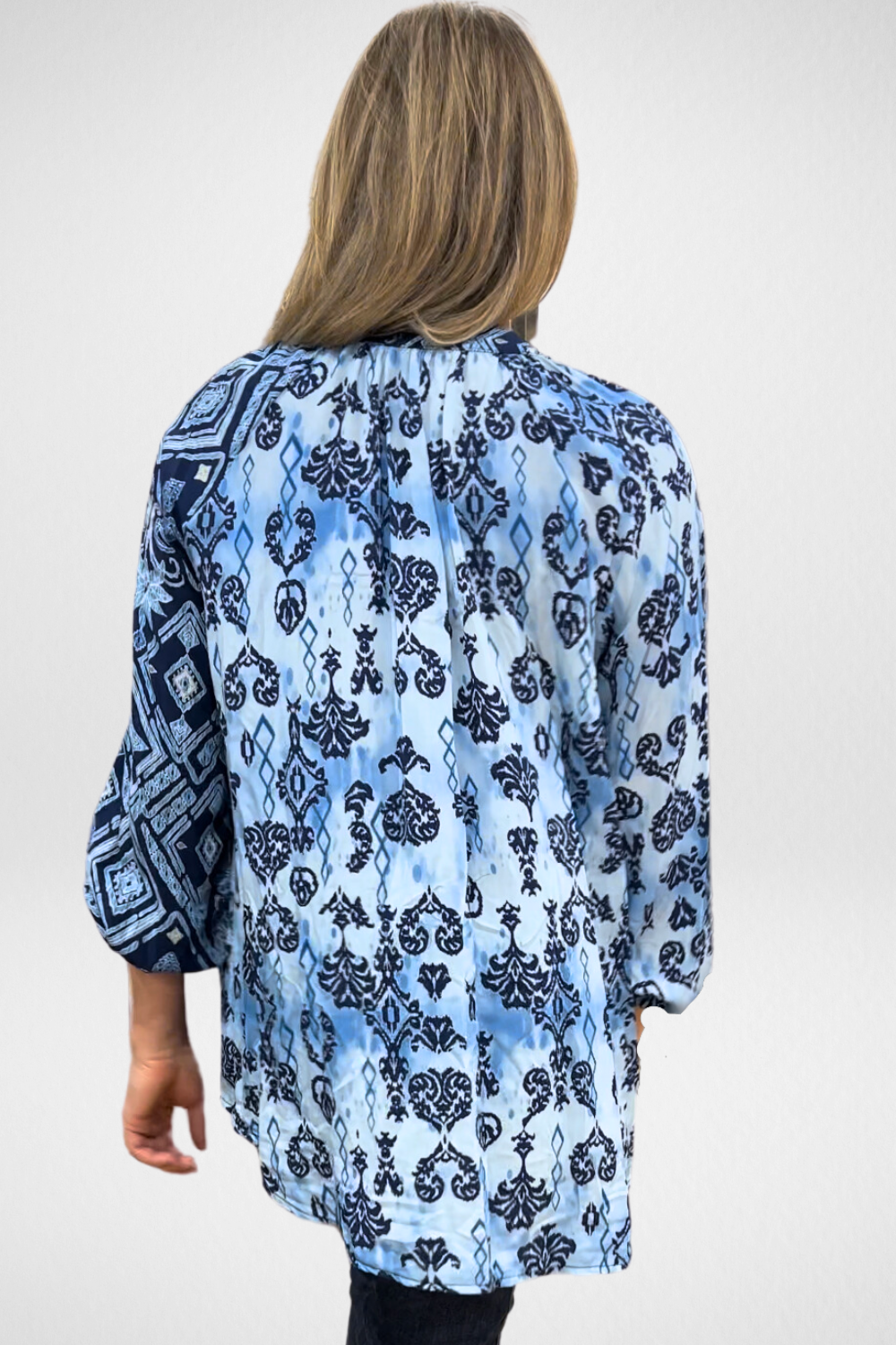 Silvermaple Boutique Amalfi Mosaic Shirt | Blue _Silvermaple Boutique 