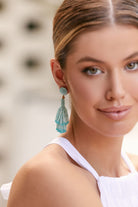 Adorn Beaded Tassel Event Earrings | Teal_Silvermaple Boutique