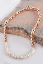 Adorne Pearl Panel Front Toggle Necklace | Rose Gold_Silvermaple Boutique