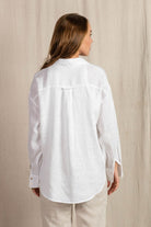 Fashion Express Millie Linen Shirt | White_Silvermaple Boutique