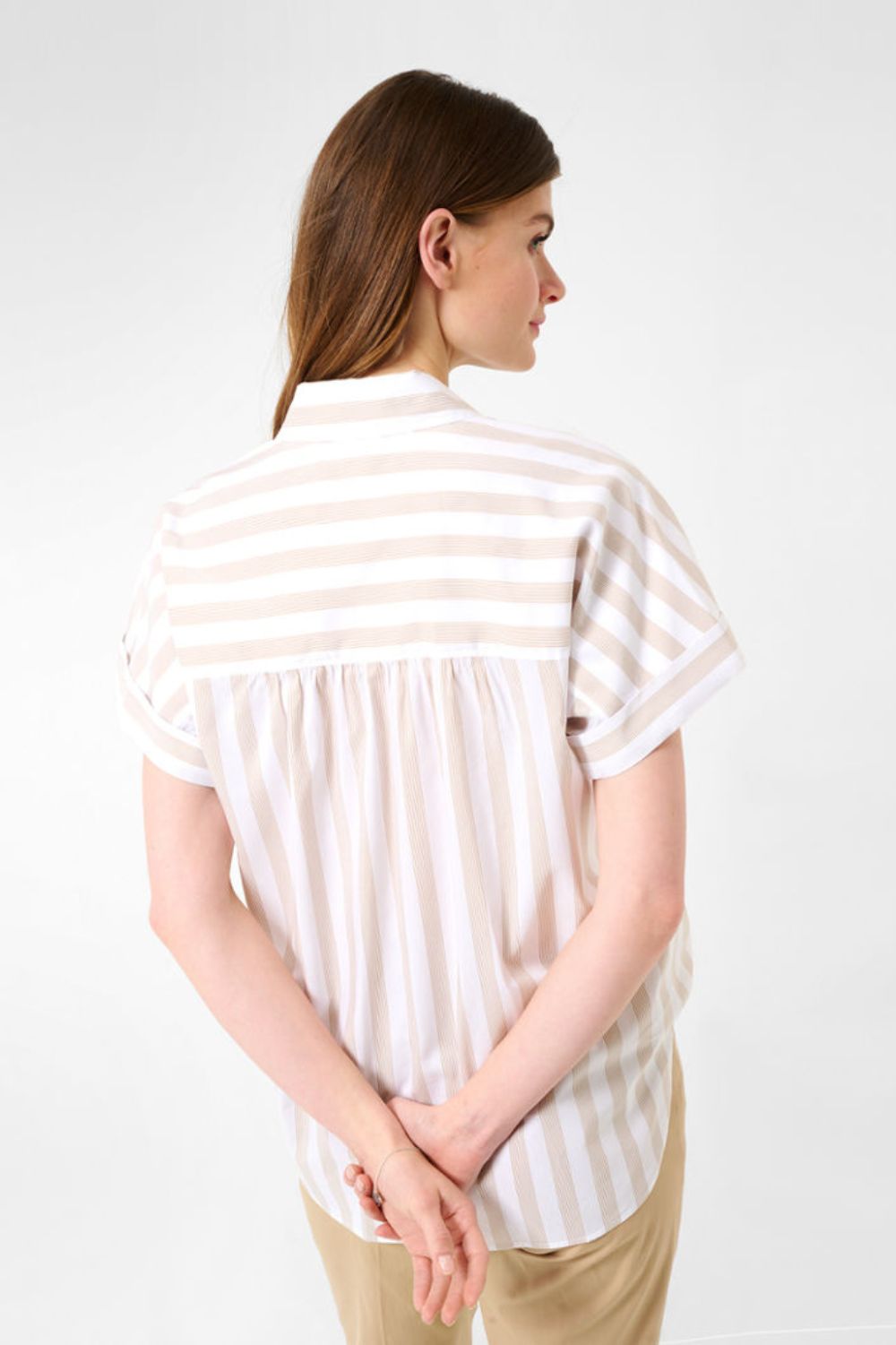 Brax Viv Blouse | Sand_Silvermaple boutique