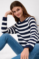 Brax Lesley Stripe Pullover | Indigo_Silvermaple Boutique