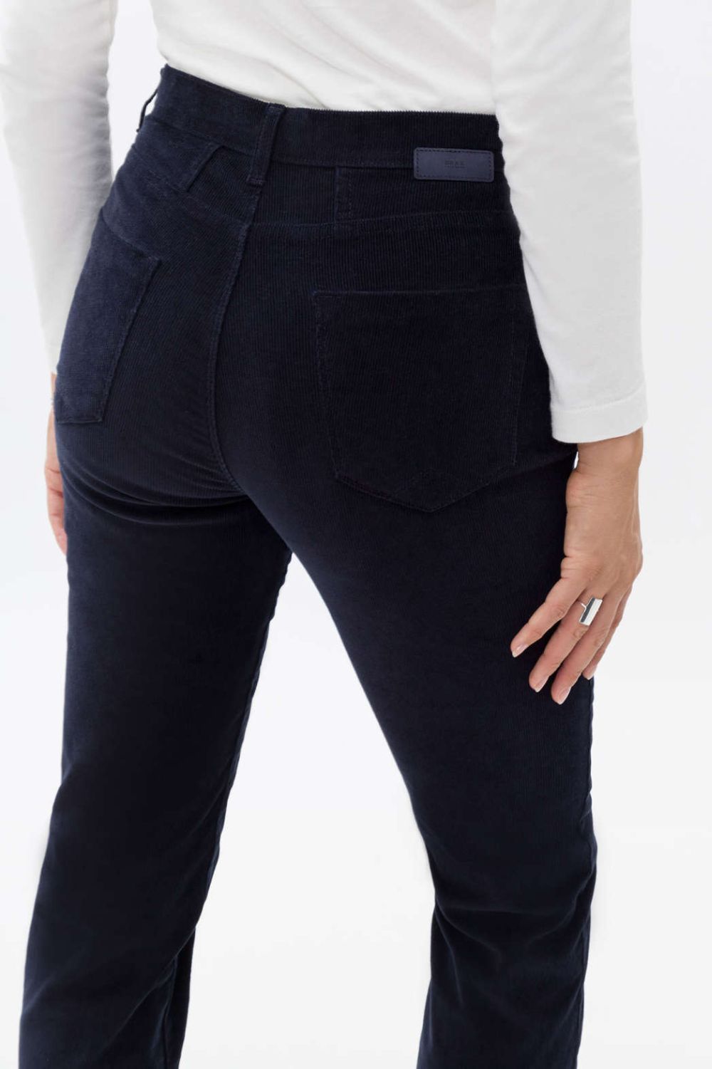 Brax Mary Corduroy Pant | Marine _Silvermaple Boutique