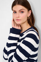 Brax Lesley Stripe Pullover | Indigo_Silvermaple Boutique