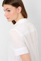 Brax Vel Blouse | White_Silvermaple Boutique