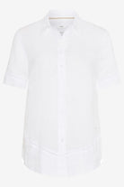 Brax Vel Blouse | White_Silvermaple Boutique