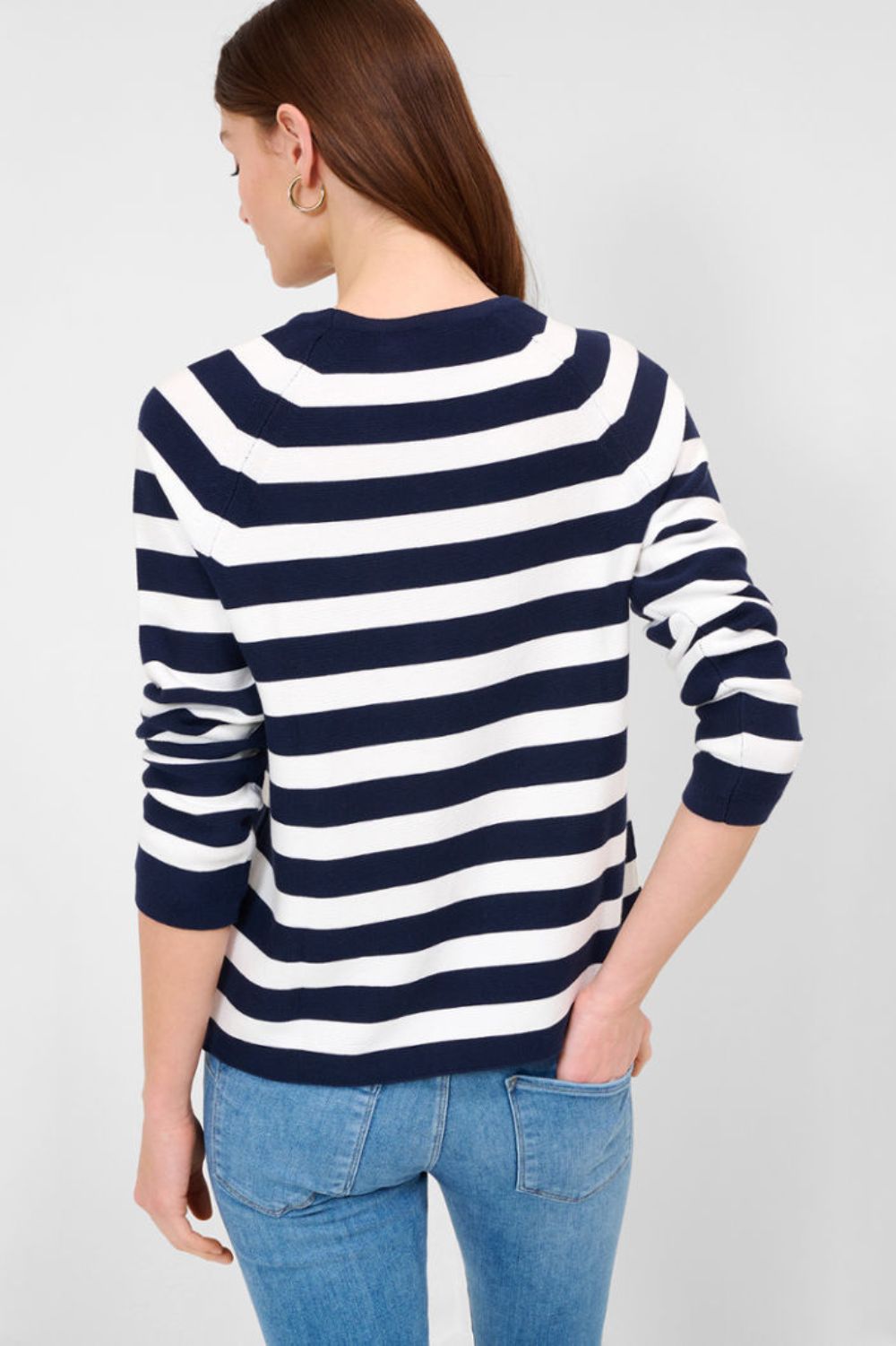 Brax Lesley Stripe Pullover | Indigo_Silvermaple Boutique