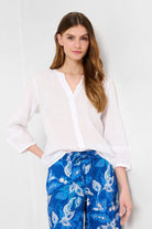 Brax Velia Blouse | White_Silvermaple boutique