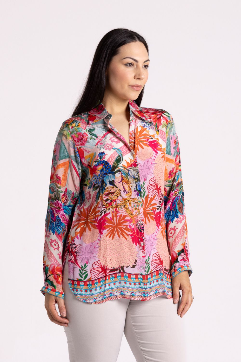 Silvermaple Collection Claire Shirt | Pink Blossom_Silvermaple Boutique