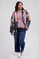 Elm Lifestyle Linear Floral Raincoat | Floral Print_Silvermaple Boutique