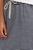 Elm Lifestyle Travel Skirt | Navy & White Stripe_Silvermaple Boutique