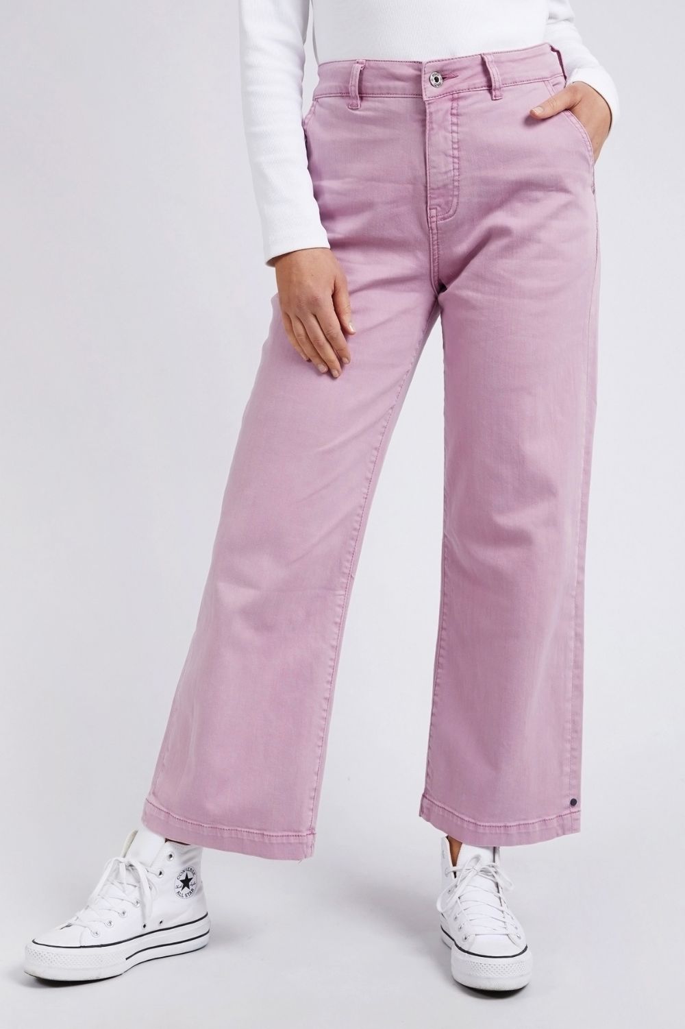 Elm Lifestyle Scarlett Wide Leg Pant | Peony Pink_Silvermaple Boutique