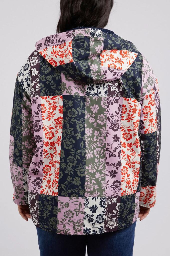 Elm Lifestyle Linear Floral Raincoat | Floral Print_Silvermaple Boutique