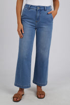 Elm Lifestyle Izzy Wide Leg Jean | Light Blue Wash _ Silvermaple Boutique