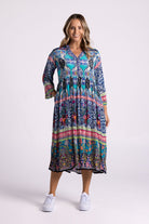 Silvermaple Collection Erin V-Neck Dress | Paisley Tide_Silvermaple Boutique