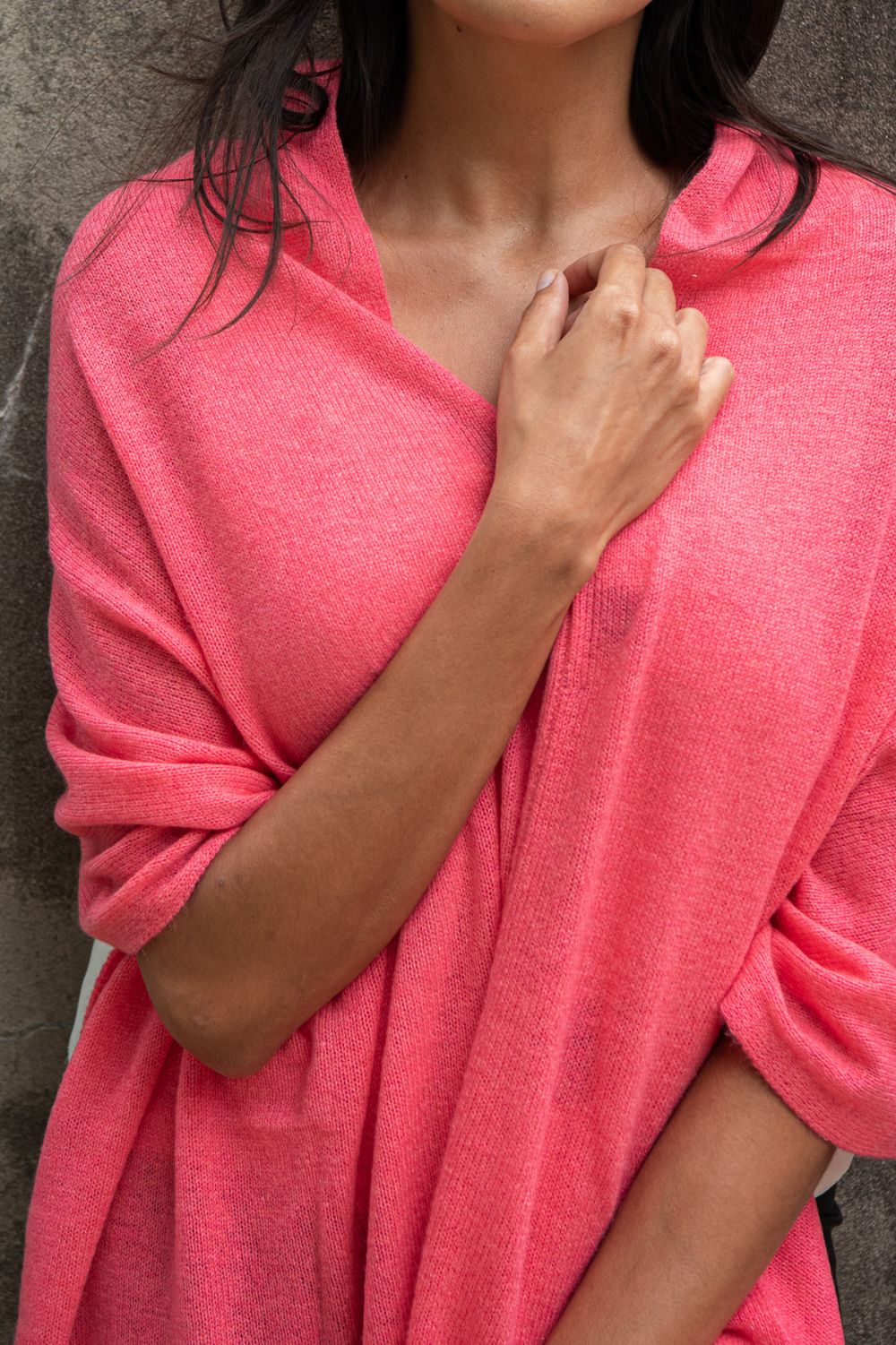 Cashmere Topper | Coral Reef - Silvermaple Boutique