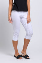 FOIL Split Enz Pant | White_Silvermaple Boutique