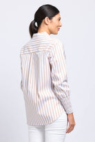 FOIL Off The Cuff Shirt | Sand Stripe_Silvermaple Boutique