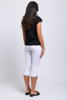 FOIL Split Enz Pant | White_Silvermaple Boutique