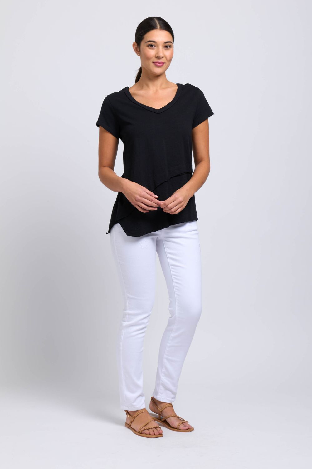 FOIL Best Angle Tee | Black_Silvermaple Boutique