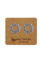 Fabienne Cubic Open Flower Stud | Rose/Clear_Silvermaple Boutique