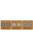 Fabienne Cubic Disc Stud _ Silvermaple Boutique