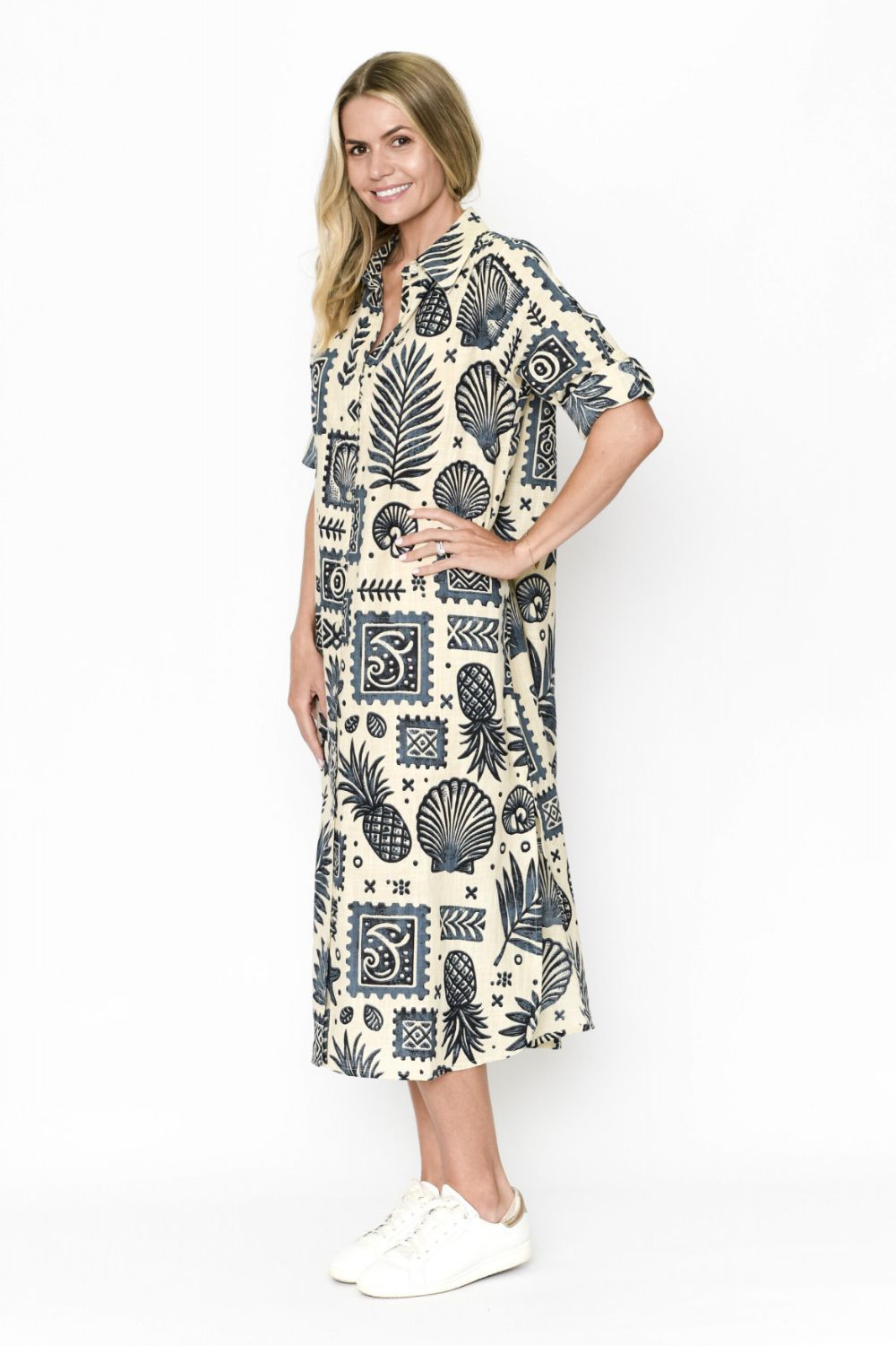 Fashion Express Sofia Shirt Dress | Ocean_Silvermaple Boutique