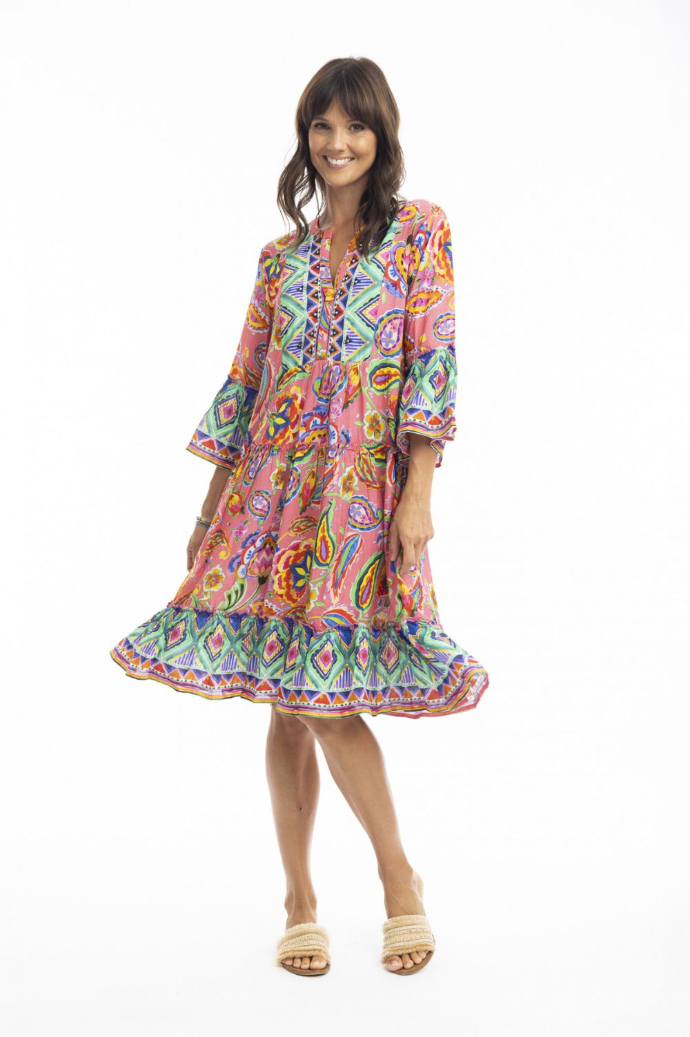 Fashion Express Gabriella Layered Dress | Pink_Silvermaple Boutique