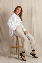 Fashion Express Millie Linen Shirt | White_Silvermaple Boutique