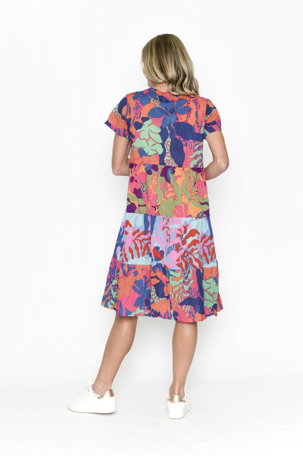 Fashion Express Thalia Tiered Dress | Tropical Sea_Silvermaple Boutique