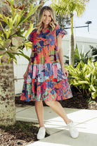 Fashion Express Thalia Tiered Dress | Tropical Sea_Silvermaple Boutique