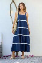 Fashion Express Stacey Maxi Dress | Indigo/White_Silvermaple Boutique