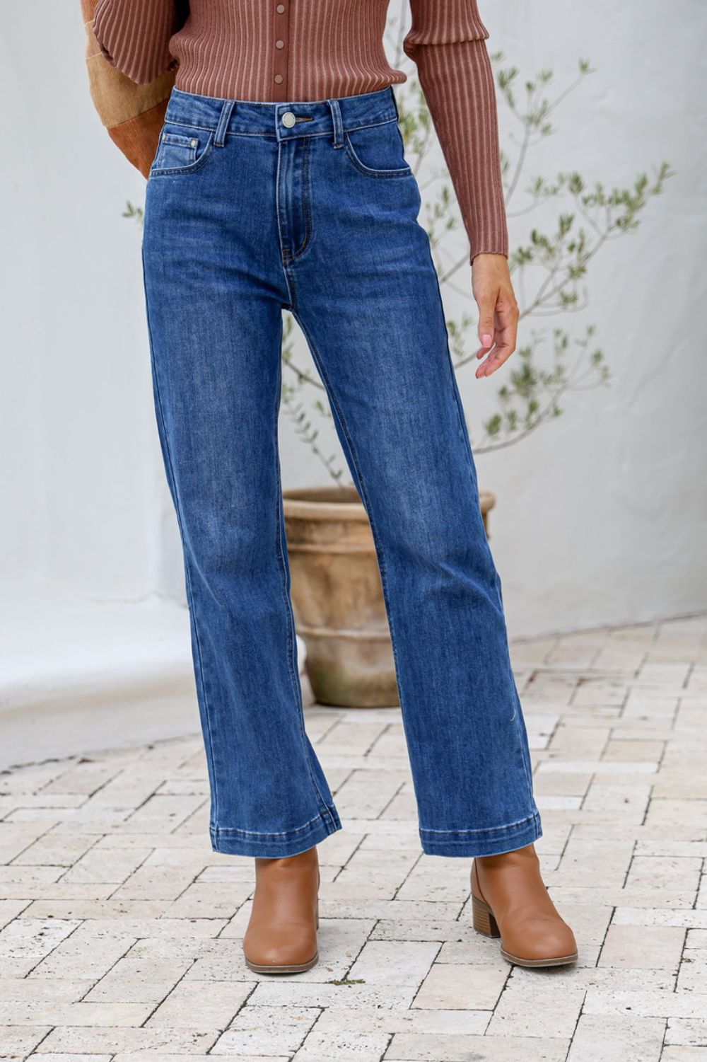 Fashion Express Calista Wide Leg Jeans | Mid Wash_Silvermaple Boutique