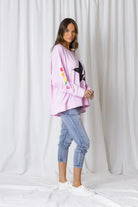 Fashion Express Evie Star Bolt Sweat | Baby Pink_Silvermaple Boutique