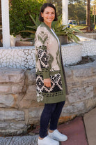 Fashion Express Aztec Cardigan | Olive_Silvermaple Boutique