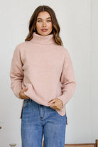 Fashion Express Roll Neck Canyon Knit | Blush_Silvermaple Boutique