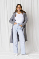 Fashion Express Frankie Longline Knit Cardi | Cloud_Silvermaple Boutique