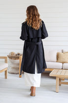 Fashion Express Judy Trench Coat | Black_Silvermaple Boutique