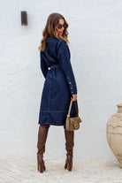 Fashion Express Presley Denim Midi Dress | Indigo_Silvermaple Boutique