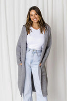 Fashion Express Frankie Longline Knit Cardi | Cloud_Silvermaple Boutique