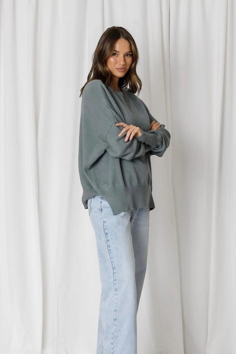 Fashion Express Aspen Slouchy Knit | Moss_Silvermaple Boutique