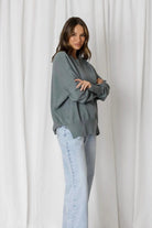 Fashion Express Aspen Slouchy Knit | Moss_Silvermaple Boutique