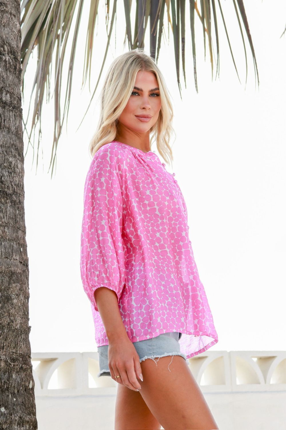 Fashion Express Berlin Spot Shirt | Pink_Silvermaple Boutique