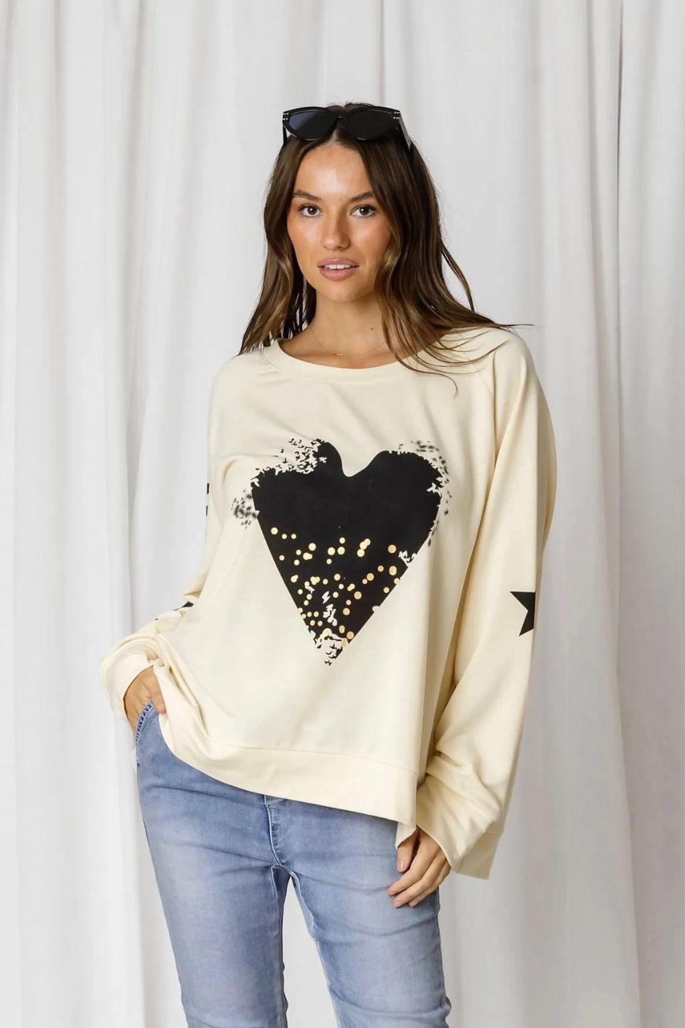 Fashion Express Amour Heart Sweat | Butter_Silvermaple Boutique