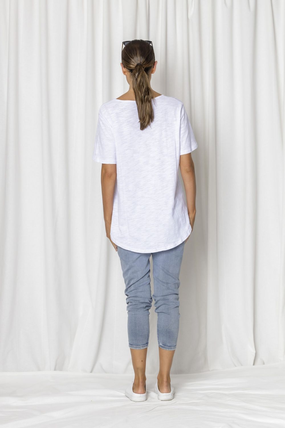 Fashion Express Dillan Steer Tee | White Leopard_Silvermaple Boutique