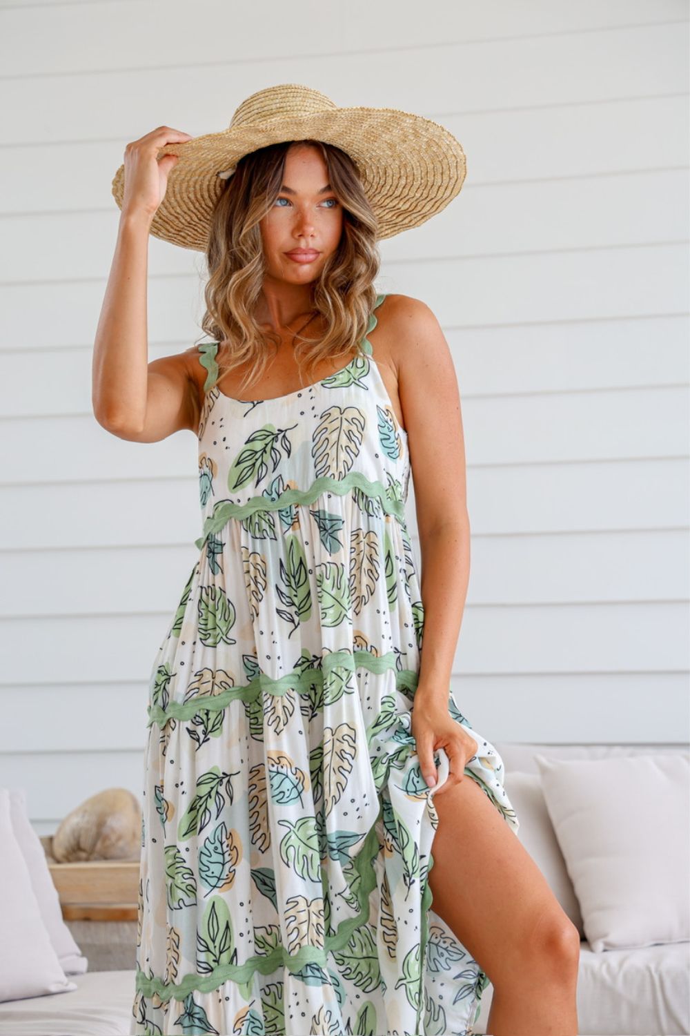 Fashion Express Spring Time Maxi Dress | Sage Leaf_Silvermaple Boutique