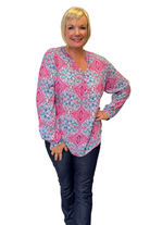 Silvermaple Boutique Allegra Shirt | Paisley Pink  Multi _Silvermaple Boutique 