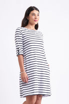  FOIL Oh Buoy Dress | Breton Stripe_Silvermaple Boutique